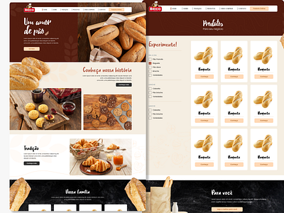 Layout Site - Brico Bread graphic design layout site ui ux