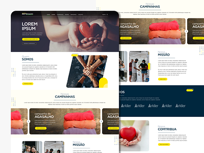 Site - BemDoado clean design doação donation figma graphic design layout site ui ux