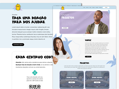 WebSite - Doce Lar da Criança clean design designs graphic design layout minimal site ui ux website