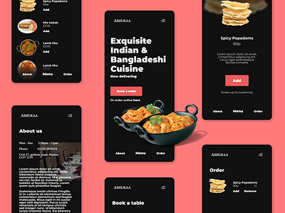 Ashukaa Indian and Bangladeshi app branding design flat minimal ui ux web website