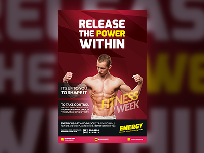 METRO Fitness Flyer Template fitness flyer sports template workout