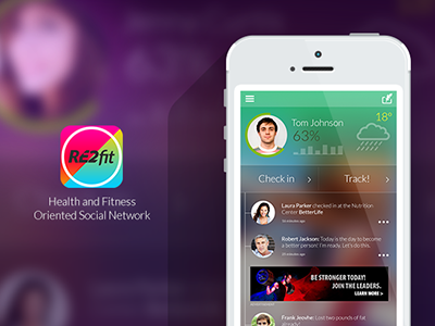 RE2FIT exercise fitness network social ui
