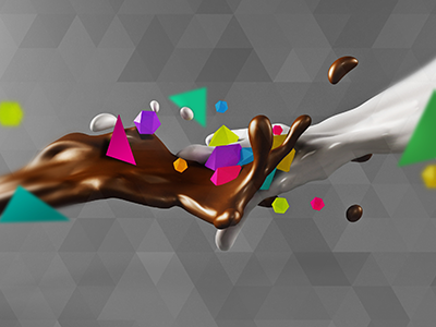 Chocolate And Milk Fun! - Wallpaper