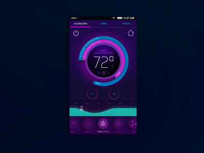 A UI A Day — Day #1: AC Controller air conditioning app gui mobile ui ux