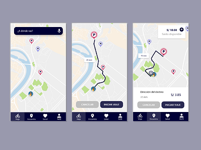 App de viajes ui ux
