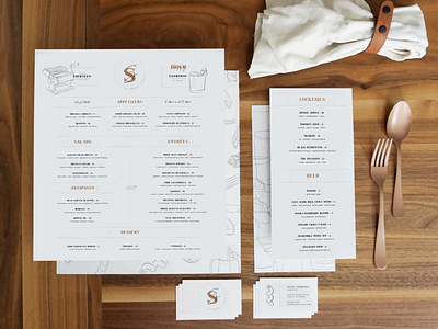 The Spaghetti Situation Menus branding business cards design icon illustration menu menu design restaurant typography