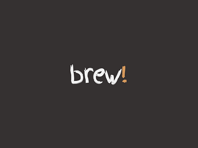 Brew! branding identity logo