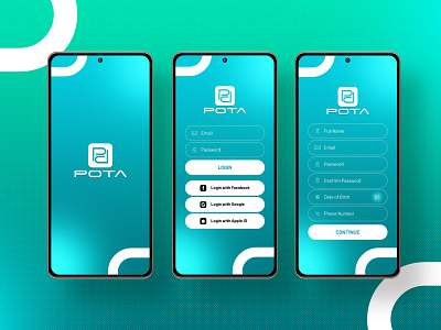 Social Media App app branding creative design ui ux