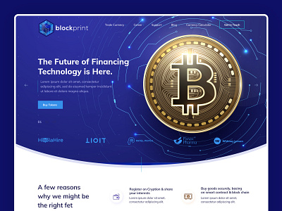 Block Print bit bitcoin blockchain blockprint coin design ui ux web website