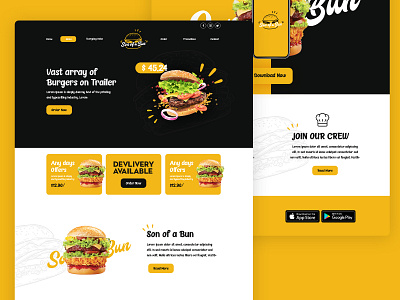 Bun Burger Fast Food Website