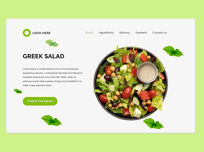 Mac Ui food app ui design website design