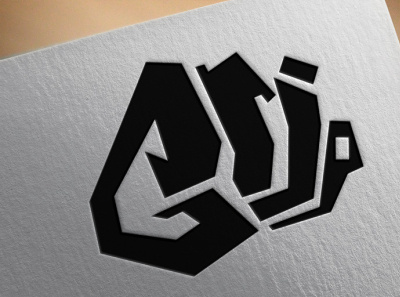 Logo design art black bold branding design grip icon illustration illustrator logo logo design minimal modern strong vector