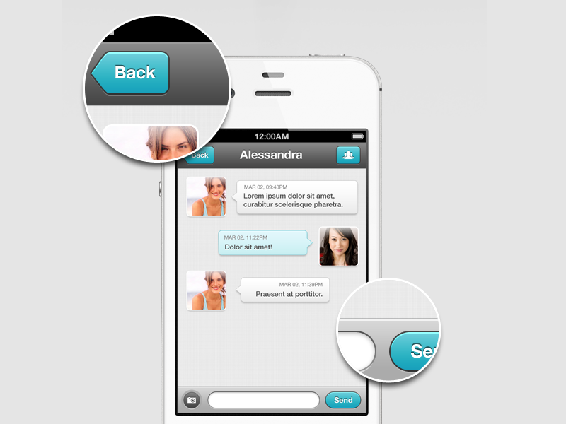 Mobile Chat by Nick Lala on Dribbble Mobile Chat by Nick Lala on Dribbble