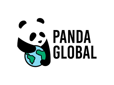 Daily Logo Challenge #3 - Panda Global dailylogo dailylogochallenge design graphicdesign logo logodesign