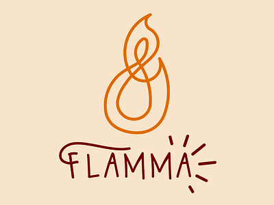 Daily Logo Challenge #10 - Flamma dailylogo dailylogochallenge design flame logo graphicdesign logo logodesign restaurant logo