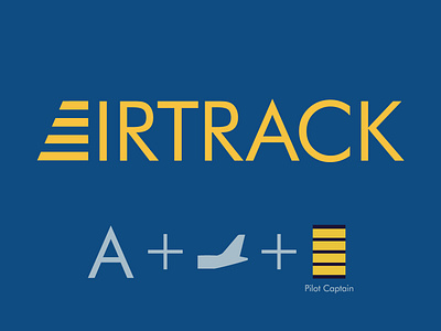 Daily Logo Challenge #12 - Airtrack airline airline logo dailylogo dailylogochallenge design graphicdesign logo logodesign