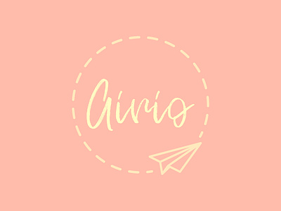 Daily Logo Challenge #26 - Airio dailylogo dailylogochallenge design graphicdesign logo logodesign paper airplane paper plane