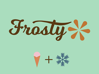 Daily Logo Challenge #27 - Frosty dailylogo dailylogochallenge design graphicdesign ice cream ice cream logo ice cream shop logo logodesign