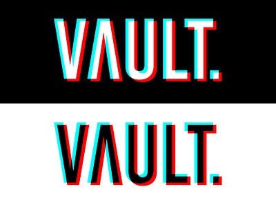 Daily Logo Challenge #28 - VAULT. clothing brand clothing logo dailylogo dailylogochallenge design glitch graphicdesign logo logodesign