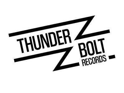 Daily Logo Challenge #36 - Thunder Bolt Records dailylogo dailylogochallenge design graphicdesign logo logodesign record label thunderbolt