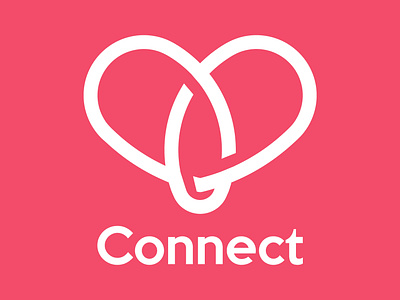 Daily Logo Challenge #41 - Connect app logo dailylogo dailylogochallenge dating app dating logo design graphicdesign heart heart logo logo logodesign