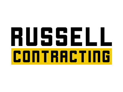 Daily Logo Challenge #45 - Russell Contracting construction construction company construction logo dailylogo dailylogochallenge design graphicdesign logo logodesign