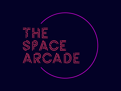 Daily Logo Challenge #50 - The Space Arcade arcade arcade game dailylogo dailylogochallenge design graphicdesign logo logodesign neon