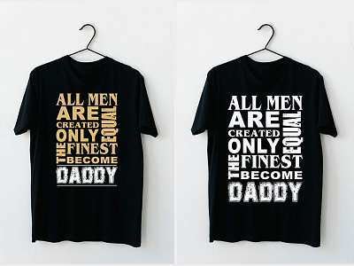 Dad typography t-shirt apparel branding dad daughter design family hipster kid kids little logo love mock up mockup mom photo photo realistic photorealistic psd realistic