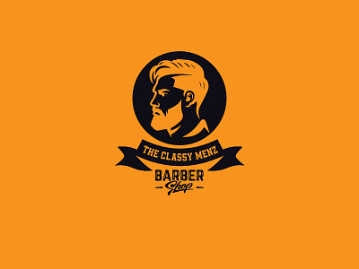 classy menz barber shop barbershop branding illustration logo luxury logo minimalist vector