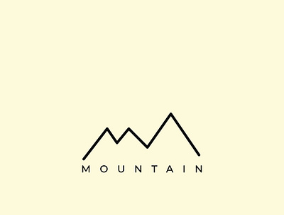mountain branding illustration logo minimal mountain logo simplistic vector
