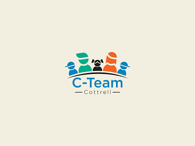 C-Team Family Logo brand logo colorfull designee family generic logo logo design minimal minimalist modern