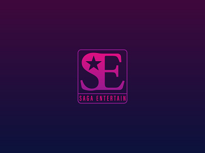 Saga Entertain-Entertainment logo branding creative entertainment graphic design logo logodesign minimalist modern simple vector