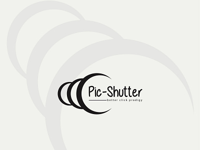 Pic-Shutter Logo branding design illustration logo logodesign minimalist photography typography