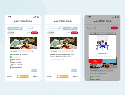 E-learning app blue clean design design dribbble elearning figma flat illustration mobile ui user experience