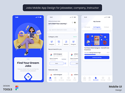 Jobs Mobile App Design