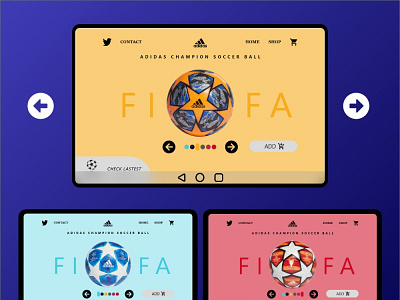 FIFA soccer ball shop adobe xd design fifa illustrator peyman design peymandesign photoshop shop ui uiux web xd