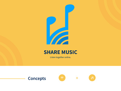 SHARE MUSIC APP LOGO branding graphic design logo logo design