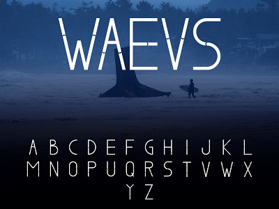 WAVES LETTER DESIGN font graphic design letter letter design typeface typography waves