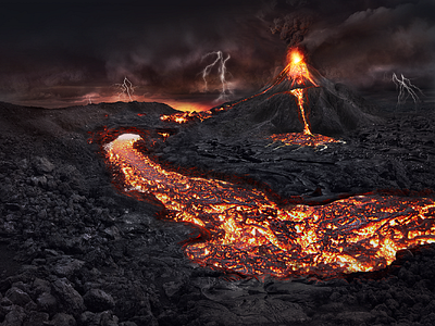 ILLUSTRATION: Volcano