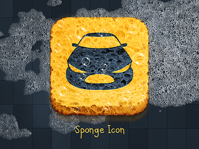 ICON: Sponge app car icon ios ios 7 iphone realistic sponge wash