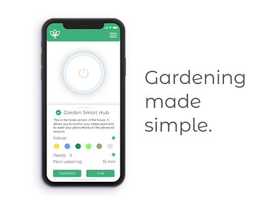 Flower.ly: Gardening made simple. app design gardening green economy web design webagency webdesign