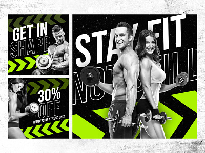 Fitness club - Social media creative design