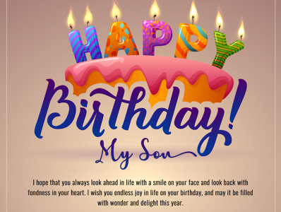 Happy birthday son birthday birthday card birthday invitation birthday quotes design editing happy birthday image editing photoshop quotes son wishes
