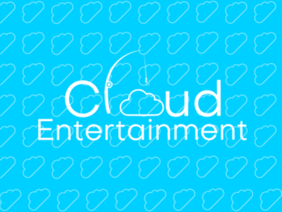 Cloud entertainment branding design illustration logo vector