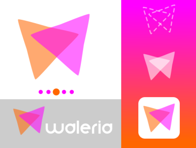 waleria branding branding design icon logo