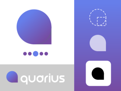 Aquarius branding branding design icon logo