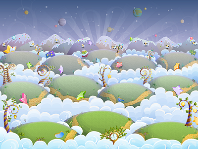 800x600 Background "Dreamland" for Happy Builder 2 background game on line vector