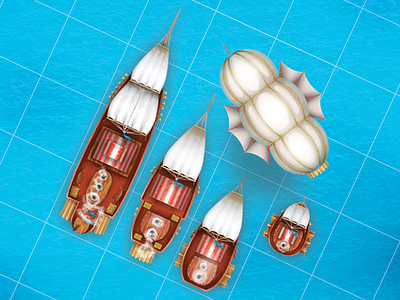 Staempunk ships pack.