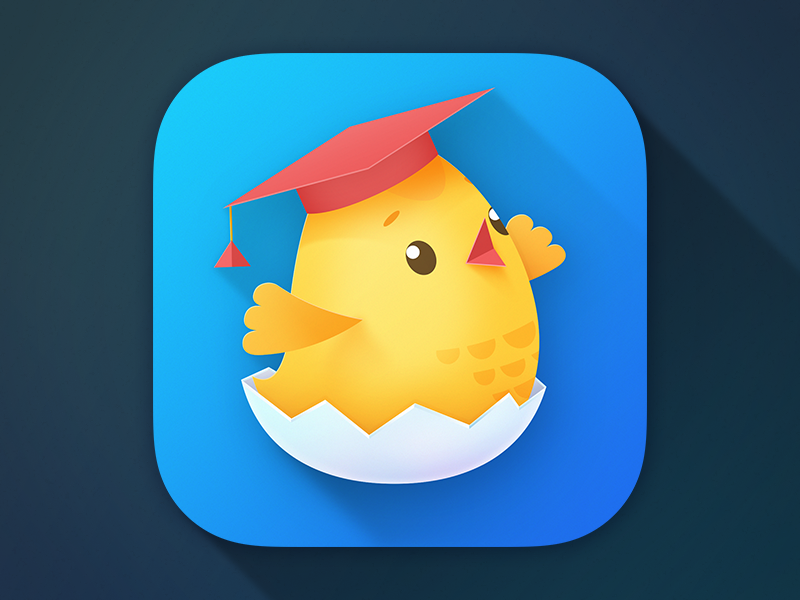 Children App Icon chicken educational game smart children