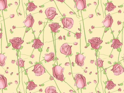 Roses pattern closes flower oil close pattern textile vector